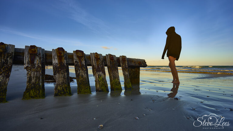 Port Fairy beach at Sunset