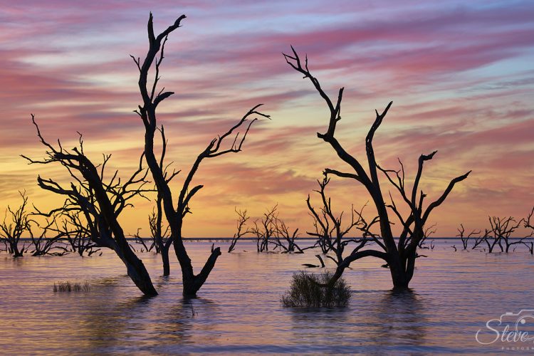 Menindee Lakes Warm Sunset